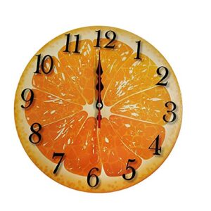 Orange Wall Clocks