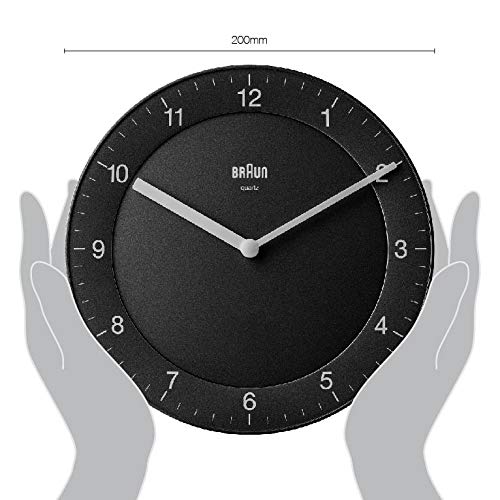 Braun Classic Analogue Wall Clock with Quiet Quartz Movement, Easy to ...